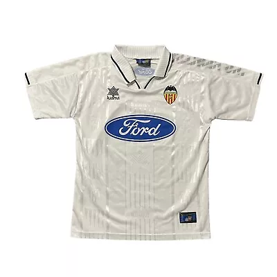 Vintage Valencia CF Home Football Shirt 1995/96 Luanvi Jersey Ford Mens Medium • £127.49