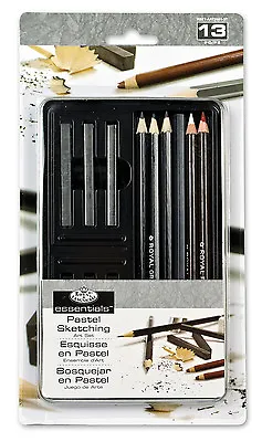 £5.54 • Buy Drawing Art Set Tin Charcoal/Graphite/Watercolour Pencil/Pastel Pencil ART250
