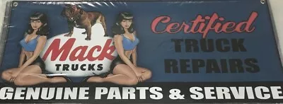 Mack Trucks Semi Bulldog Twin Holley Edelbrock Stromberg Carby PVC Banner  • $45.95