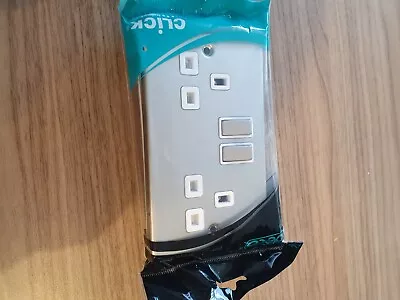 £3.99 • Buy 2x13 Amp Dp Switch Outlet Click Deco