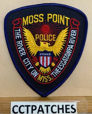 Moss Point Mississippi Police Shoulder Patch Ms  • $8.99