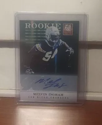 2012 Elite Melvin Ingram Green Rookie Autograph Auto RC #180/242 Chargers • $6