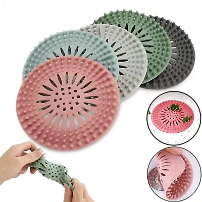 £2.49 • Buy Bathroom Hair Trap Shower Bath Plug Hole Waste Catcher Stopper Drain Sink Filter