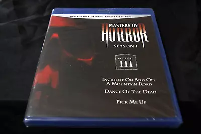 Masters Of Horror Blu-ray - Season 1 Volume 3 (Blu-ray Disc 2007) • $4.50