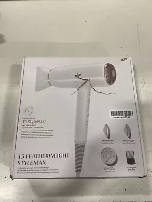 T3 - Featherweight StyleMax Professional Hair Dryer - White & Silver USED • $89.99