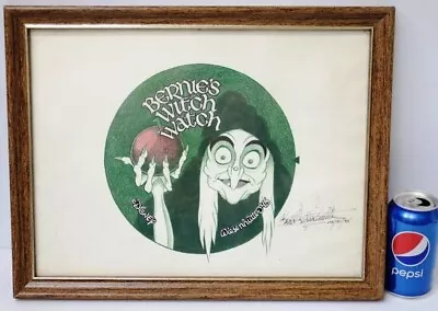 Disney Artist Todd Wiesenhutter Bernie's Witch Watch Color Art Signed 1995 Rare  • $225