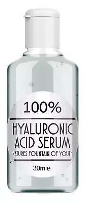  100% Pure Hyaluronic Acid Serum. Made In England. Vegan. • £6.99