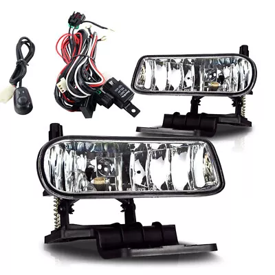 For Silverado Suburban Tahoe Clear Lens Chrome Housing Fog Lights Wiring Kit • $63.68