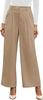 GRAPENT Wide Leg Pants For Women Work Business Casual High Waisted Dress Pants F • $77.52