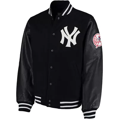 Letterman NY Yankees Varsity Black Jacket - FREE 60 DAYS RETURNS • $85.99