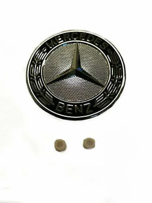 Genuine Mercedes Hood Emblem Star Badge+Grommet 300SL 380SEC 450SLC 560SL ML350 • $53.39