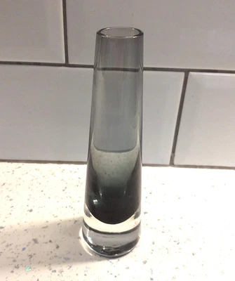 £14.99 • Buy Whitefriars Indigo Tapered Chimney Vase (#9655) 16cm By Geoffrey Baxter 1966