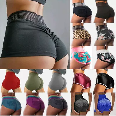 £6.95 • Buy Women's Butt Lift Yoga Shorts Scrunch Sports Hot Pants Booty Gym Fitness Briefs