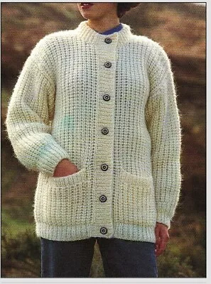 0084. Knitting Pattern. Ladies Long Sleeve Cardigan. Paper Copy. Chunky • £3.50