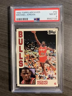 1992 Topps Archives #52 Michael Jordan Bulls Hof Psa 8  The Goat  Iconic Card • $55