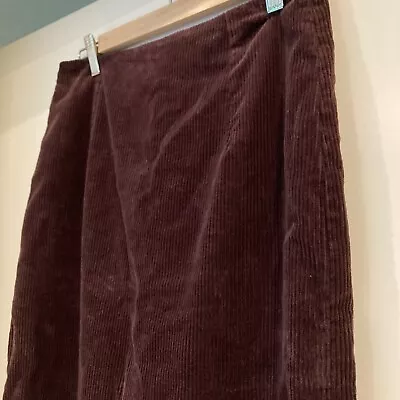 GORMAN Burgundy Pencil Corduroy Skirt - Size 10 • $27