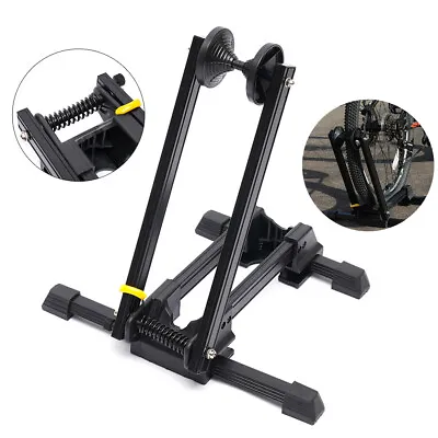 Foldable Bike Floor Parking Rack Storage Stand Bicycle Mountain Bike Holder US • $26.60