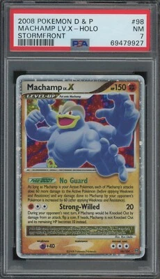 $0.99 • Buy Pokemon Machamp LV.X D&P Stormfront Ultra Rare Holo #98 PSA 7 -927B2