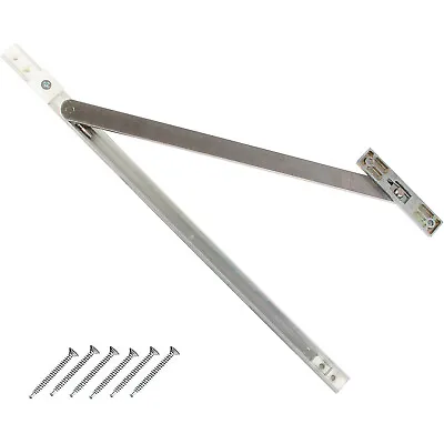 UPVC Door Restrictor 90 Degree Stainless Steel Arm Stay Hold Open French Doors • £9.99