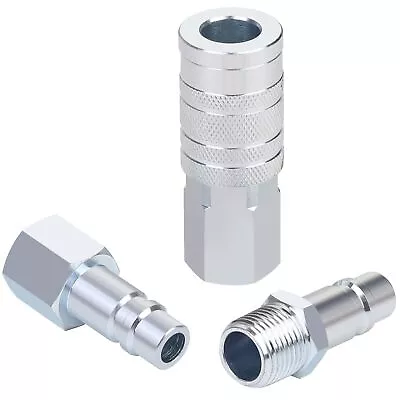 1/2’’ Air Hose Fittings Set High Flow 1PC I/M Industrial Type Coupler With 1... • $26.71