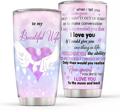 Valentine's Day Gift For Her - Funny Girlfriend Gifts Wife GiftsI Love You 20oz • $14.99