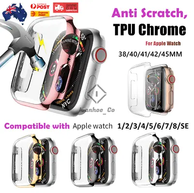 $7.85 • Buy For Apple Watch Cover IWatch 8 7 6 5 4 3 2 SE 45/44/42/41/40/38mm Case Protector