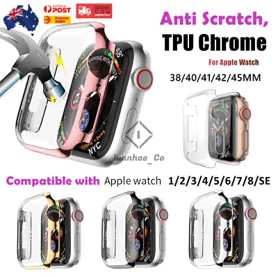 For Apple Watch Cover IWatch 9 8 7 6 5 4 3SE 45/44/42/41/40/38mm Case Protector • $7.95