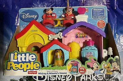 Fisher-price Magic Of Disney Mickey And Minnie's House Playset By Little People • $79.95