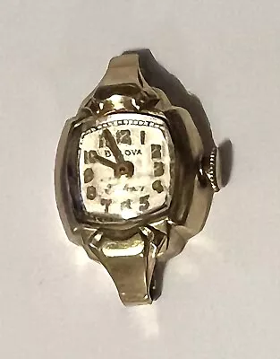 Vintage 14K GOLD Bulova Watch L1 Ladies 7.67 Grams Total Working In Condition • $265