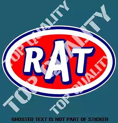 RAT ROD Decal Sticker For Mancave Rat Rod Hot Rod Vintage Americana Stickers • $6