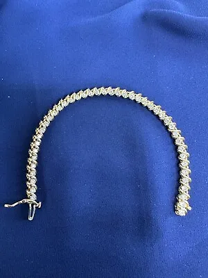 14K Gold 3 CTW Diamond Tennis Bracelet Pre-owned Lightly Used 16 GmTW  7   • $1399