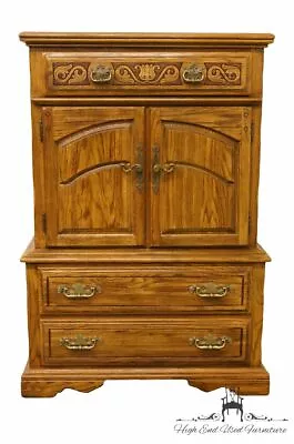 AMERICAN DREW Solid Walnut Country French 40  Chest On Chest 27-250 • $175.99