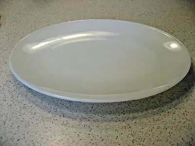 Vintage Fire King Oven Ware White Milk Glass Serving Platter Dish 12 L X 9 W • $10