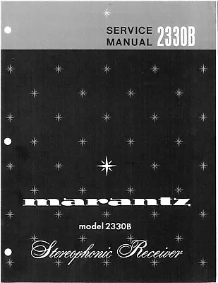 Service Manual Instructions For Marantz 2330 B • $14.10