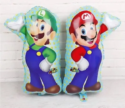 £3.49 • Buy Super Mario Foil Mario Luigi Balloon Set XL 60CM Birthday Party Decorations Kids