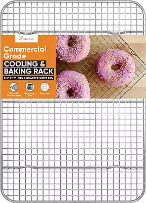 18/8 Stainless Steel Cooling Rack Heavy Duty Baking Rack For Oven • $16.99