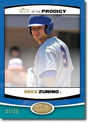 MIKE ZUNINO 2012 Rize Rookie Emerald BLUE Paragon PRODIGY RC #/25 • $9.99