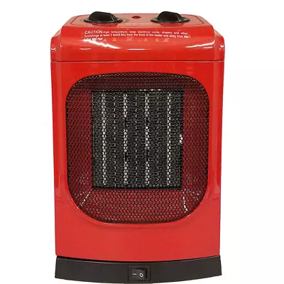 KUL 1500 Watt Red Ceramic Fan Heater - Model 369927 • $24.99