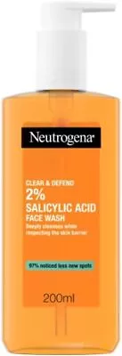 Neutrogena Tea Tree Clear And Defend 2 Percent Salicylic Acid Face Wash... • $22.80