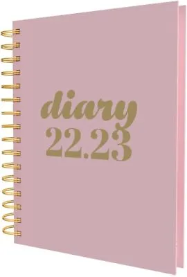 Collins Scandi Day To Page Mid Year Academic 2022-23 Diary - Pink PW51M.50-2223 • £11.14