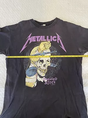 Vintage Metallica Damaged Justice T-Shirt 1988 • $143