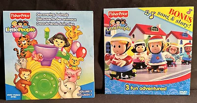 $16.25 • Buy Fisher Price Little People 2 DVD Lot, 3 Fun Adventures Song And Story & Vol. 3