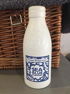 Unusual Emma Bridgewater Sea Blue Flowers Bottle Vase • £9.95