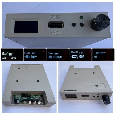 $56 • Buy FlashFloppy V3.38 GOTEK Floppy Emulator AT32F435 SFR1M44 -U100 LQD Beige Grey US