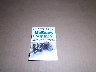 Mchenry Couplers #212 Lower Shelf Safety Couplers 6 Pair Per Pack Ho • $10