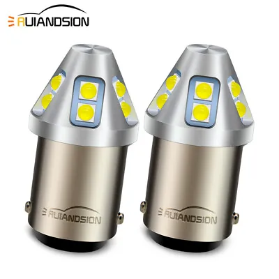 1142 1076 BA15D 3030 10 LED Car Caravan Boat Truck Turn Signal Light Bulb 10-60V • $9.99