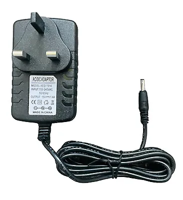 Replacement 15V 1A 15W AC-DC Universal Adaptor Power Supply XED 1514 • £9.88