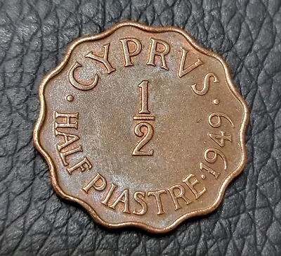 1949 Cyprus ½ Piastre Coin • $2.99
