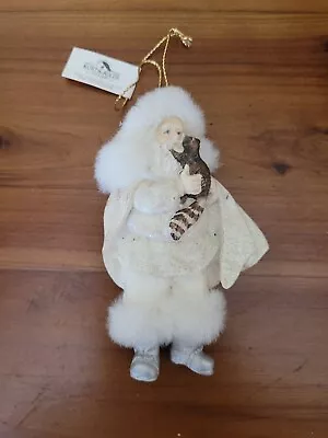 Kurt Adler Santa Christmas Ornament Holding Raccoon • $10