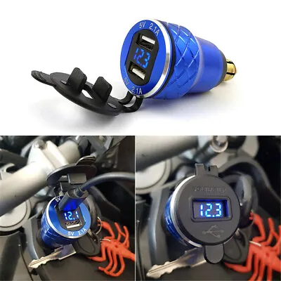 £12.36 • Buy DIN To Double USB Motorcycle Charger Plug Socket 5V For BMW F800 F700 800 XC